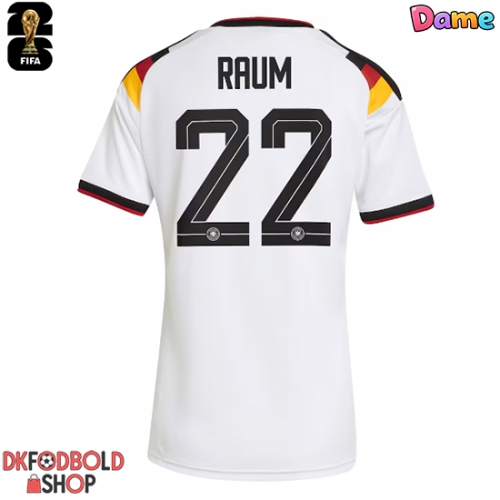 Tyskland David Raum #22 Hjemmebanetrøje Dame VM 2026 Kort ærmer